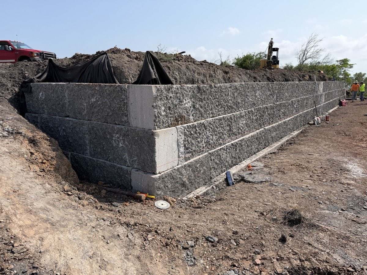 Limestone bulkhead build